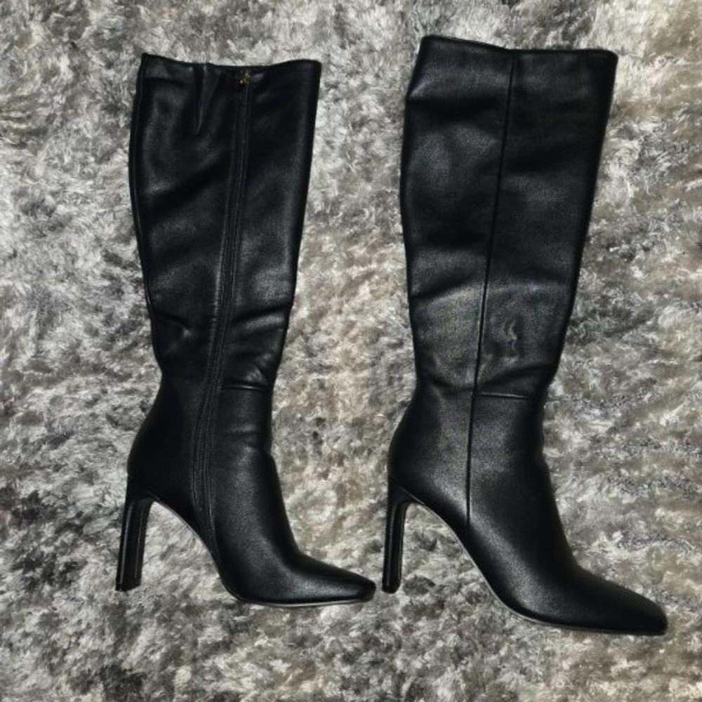 Black Knee High Boots